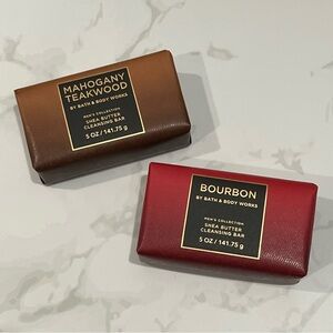 Bath & Body Works Mahogany Teakwood & Bourbon Shea Butter Cleanser Soap Bar